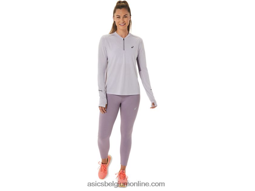 Metarun damestop met 1/2 rits en lange mouwen V6HXR22480 schemer violet/violet kwarts Asics