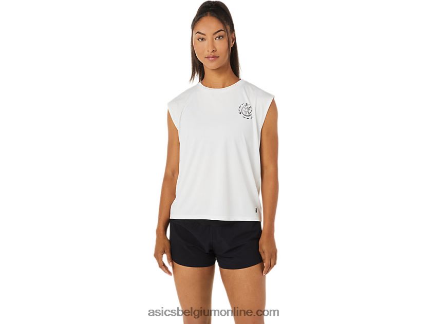 Ocean Waste-looptop voor dames V6HXR23483 natuurlijk wit Asics
