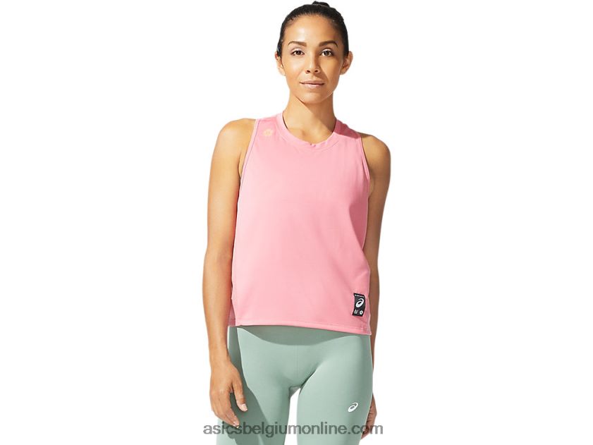 Sakura-tanktop voor dames V6HXR23970 perzik bloemblad Asics