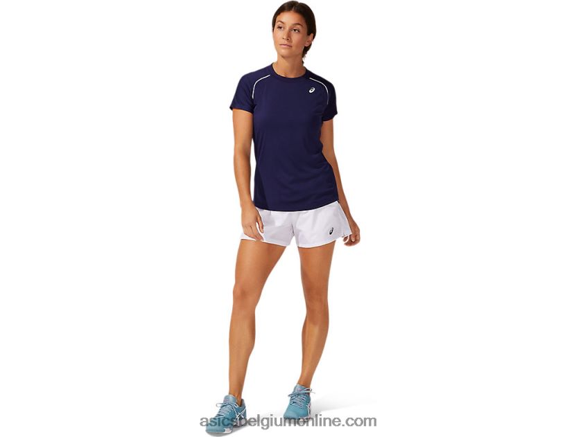 T-shirt met biezen voor dames V6HXR23882 peacoat Asics