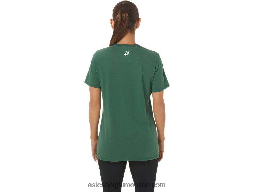 V-hals met vakantieverlichting voor dames V6HXR22843 jagersgroen Asics