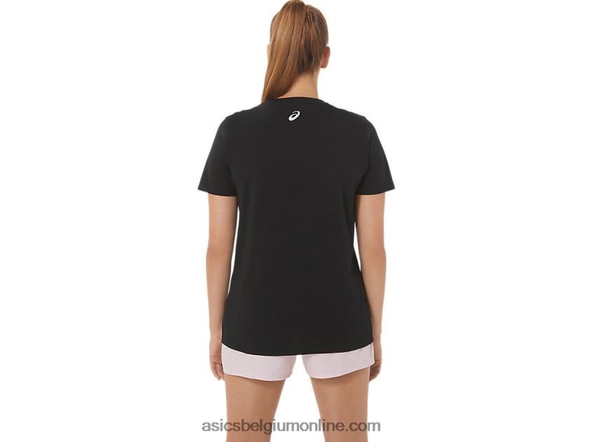 dames hibiscus slogan crew V6HXR22751 prestatie zwart Asics