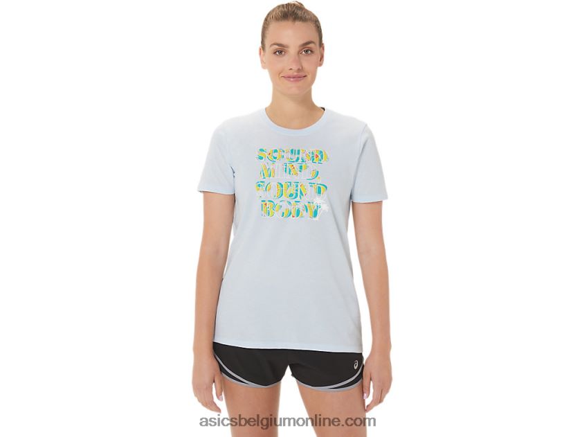 dames hibiscus slogan crew V6HXR23063 zachte lucht Asics