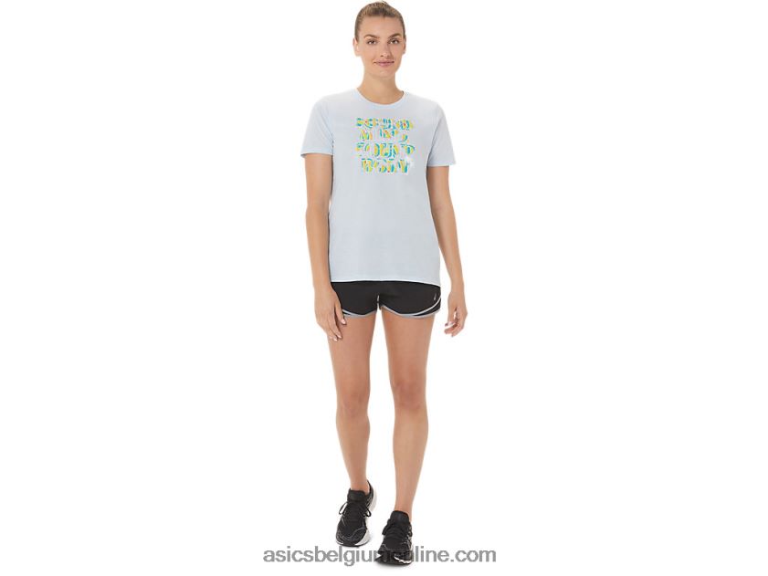 dames hibiscus slogan crew V6HXR23063 zachte lucht Asics