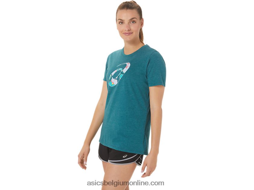 dames hibiscus spiral a crew V6HXR22769 fluwelen dennenheide Asics