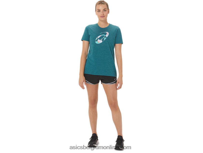 dames hibiscus spiral a crew V6HXR22769 fluwelen dennenheide Asics