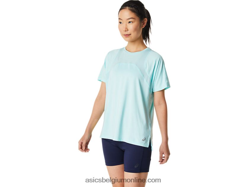 dames pr lyte run met korte mouwen V6HXR23391 Helder blauw Asics