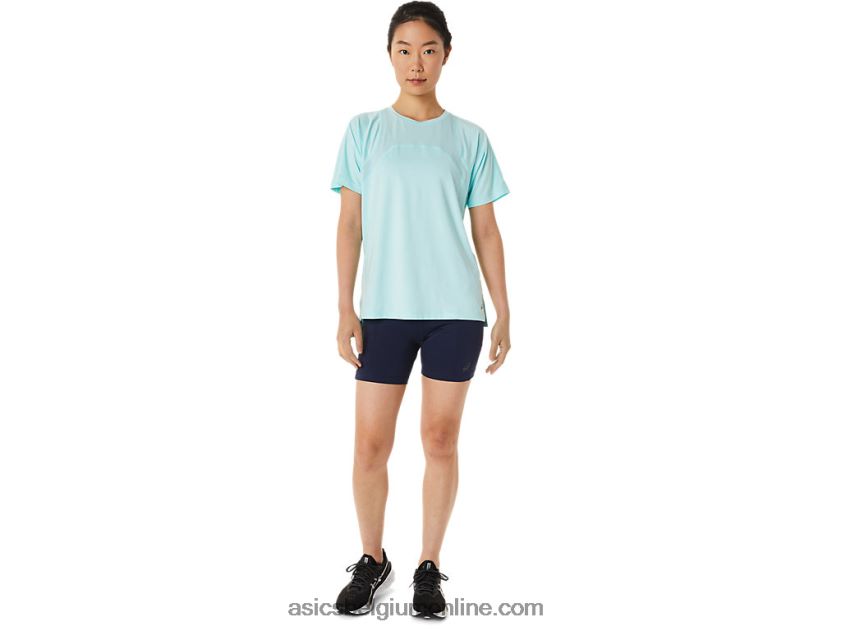 dames pr lyte run met korte mouwen V6HXR23391 Helder blauw Asics