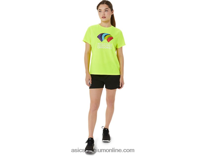 dames ready-set ii korte mouw wc V6HXR23220 veiligheid geel Asics