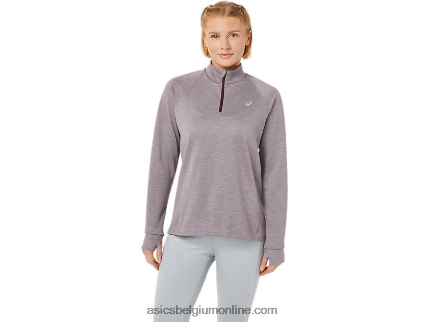 dames thermopolis 1/4 ritssluiting V6HXR23647 diepe marsheide Asics