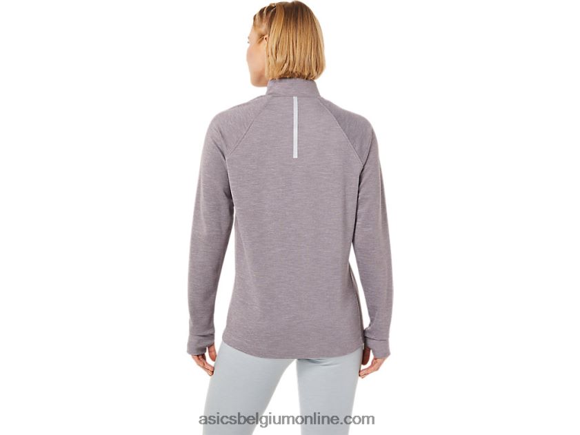 dames thermopolis 1/4 ritssluiting V6HXR23647 diepe marsheide Asics