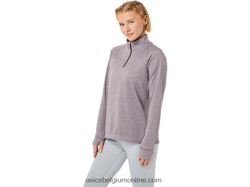 dames thermopolis 1/4 ritssluiting V6HXR23647 diepe marsheide Asics