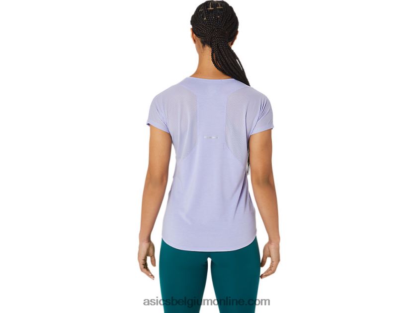 dames top met v-hals en korte mouwen V6HXR22998 damp Asics
