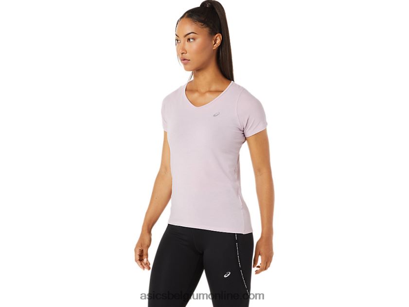 dames top met v-hals en korte mouwen V6HXR23342 nauwelijks gestegen Asics