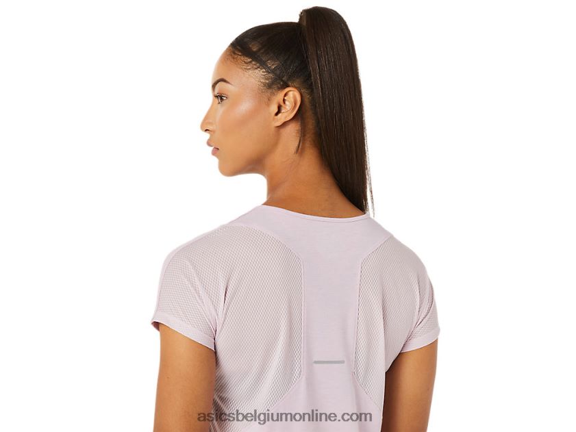 dames top met v-hals en korte mouwen V6HXR23342 nauwelijks gestegen Asics