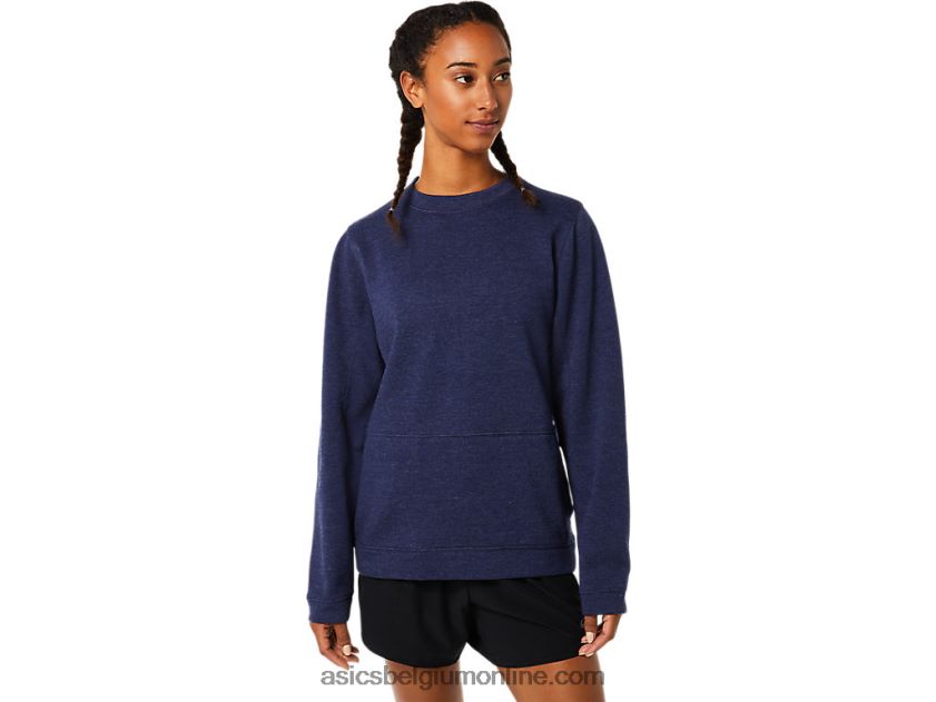 damestop met ronde hals V6HXR23724 peacoat heide Asics
