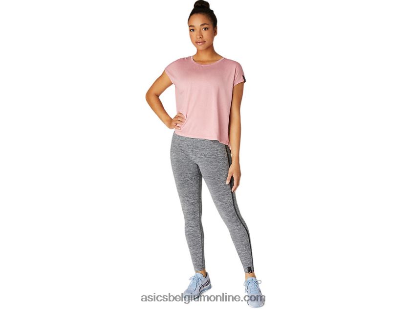 damestopje met korte mouwen V6HXR23668 rokerige roos Asics