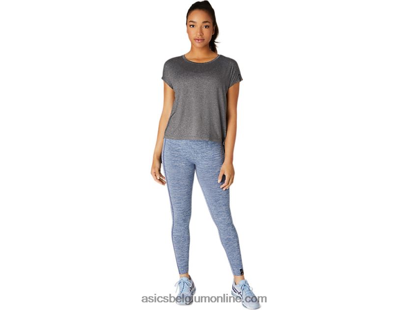 damestopje met korte mouwen V6HXR23669 prestatie zwart Asics