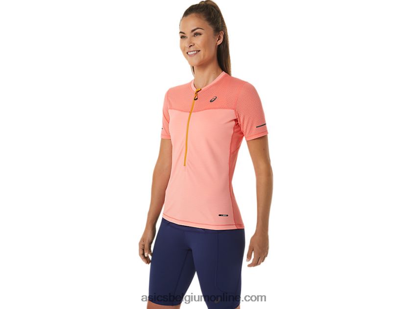 fujitrail top met korte mouwen voor dames V6HXR22457 papaja/guave Asics
