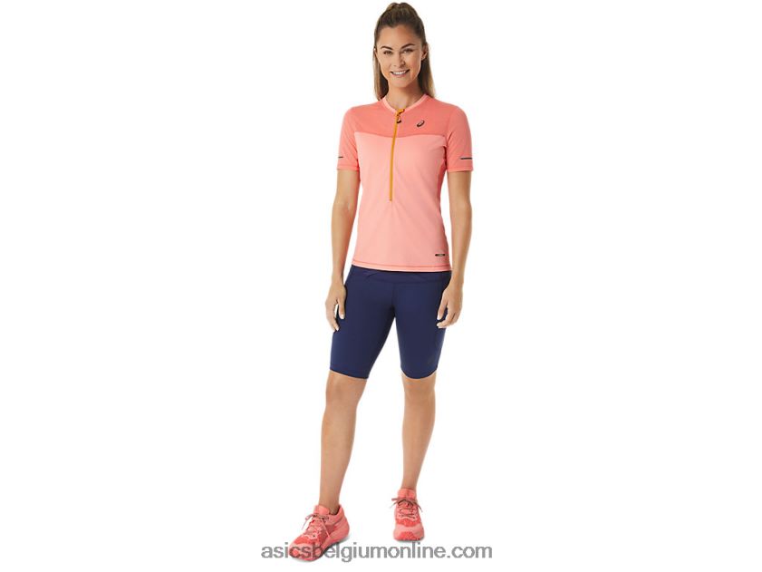 fujitrail top met korte mouwen voor dames V6HXR22457 papaja/guave Asics