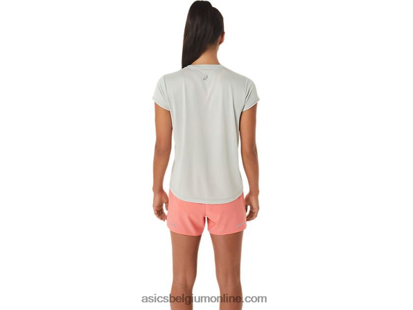 fujitrail-top met korte mouwen voor dames V6HXR22510 lichte salie Asics