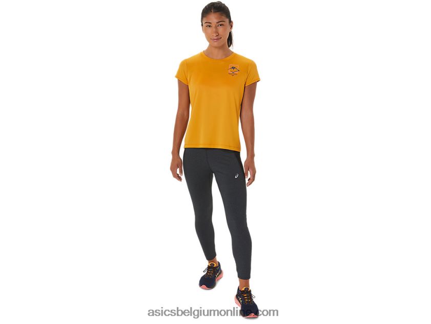 fujitrail-top met korte mouwen voor dames V6HXR22565 zandstorm Asics