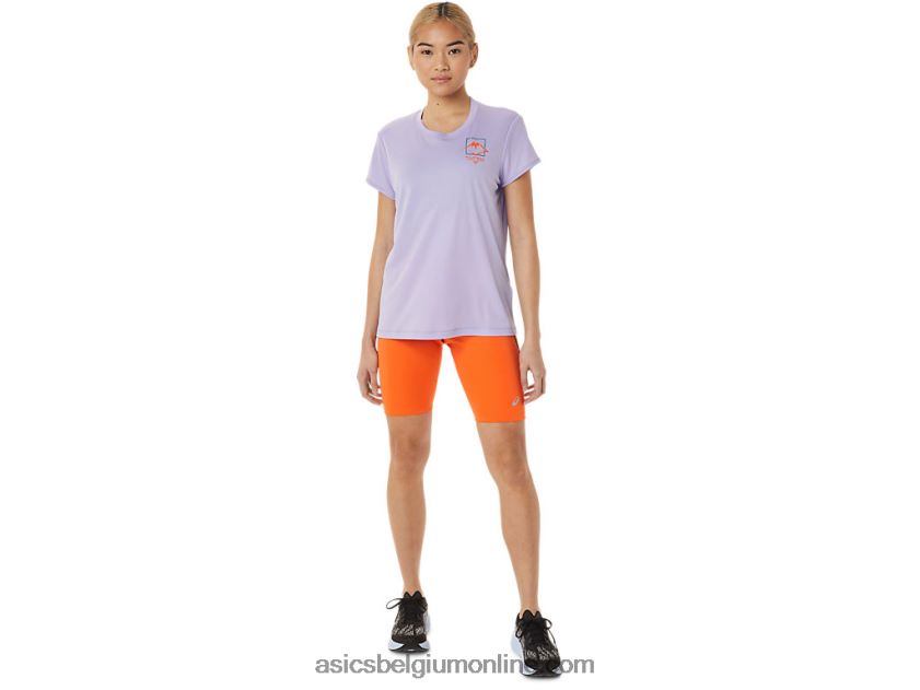 fujitrail-top met korte mouwen voor dames V6HXR23074 damp Asics