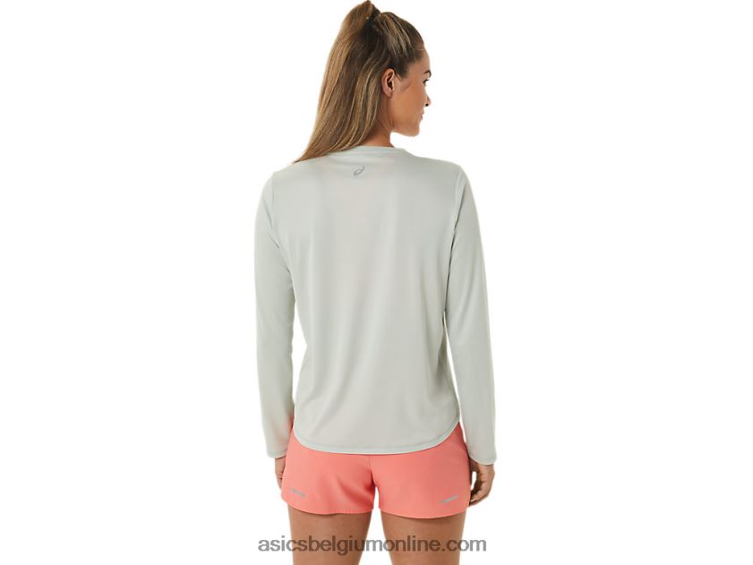 fujitrail-top met lange mouwen voor dames V6HXR22476 lichte salie Asics