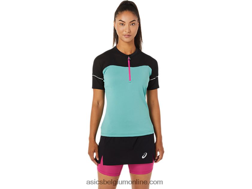 fujitrailtop voor dames V6HXR23401 salie/performance zwart Asics