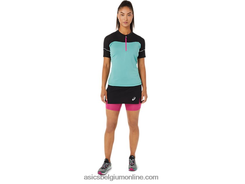 fujitrailtop voor dames V6HXR23401 salie/performance zwart Asics