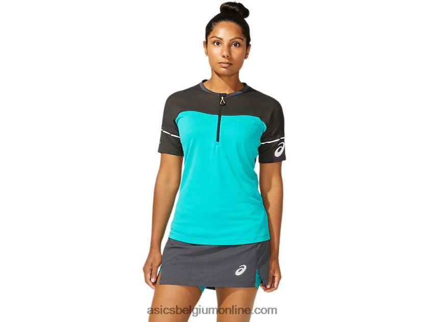 fujitrailtop voor dames V6HXR24006 baltisch juweel Asics