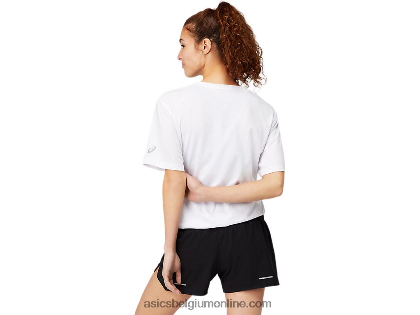 grafische top met korte mouwen V6HXR21756 briljant wit Asics