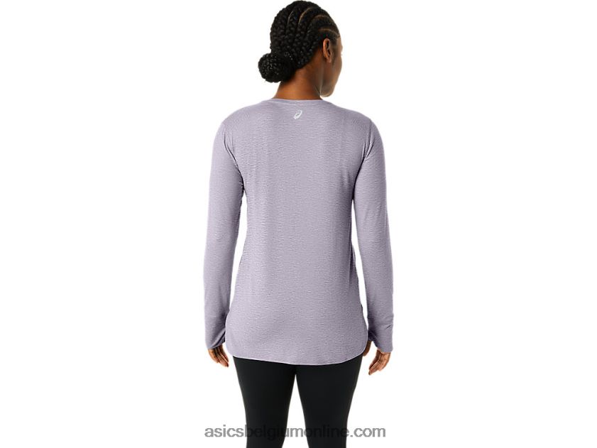 heide top met lange mouwen voor dames V6HXR22304 schemer violette heide Asics