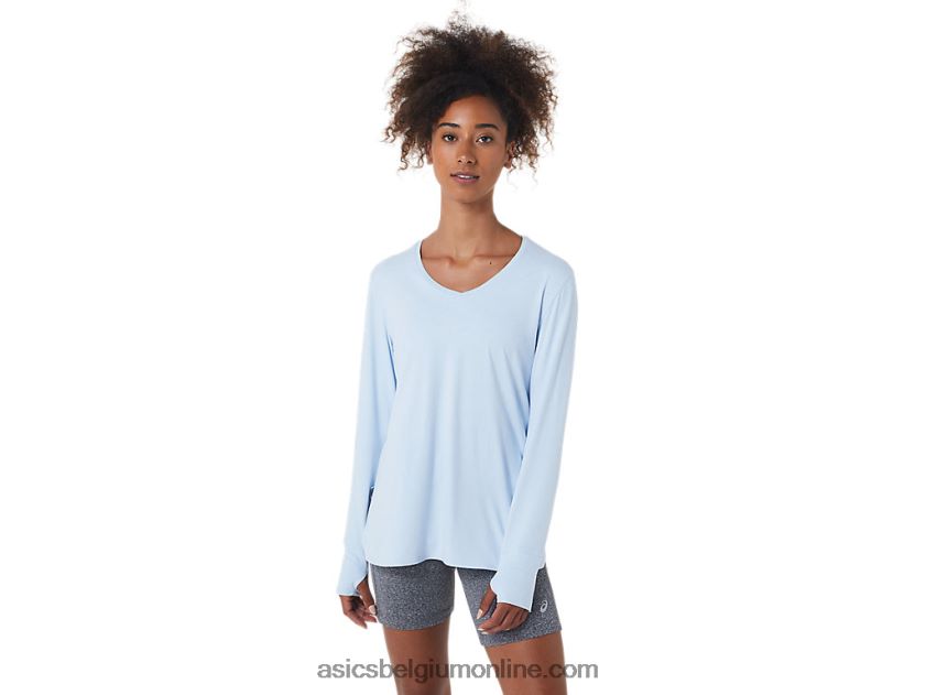 heide top met lange mouwen voor dames V6HXR22723 zachte luchtheide Asics