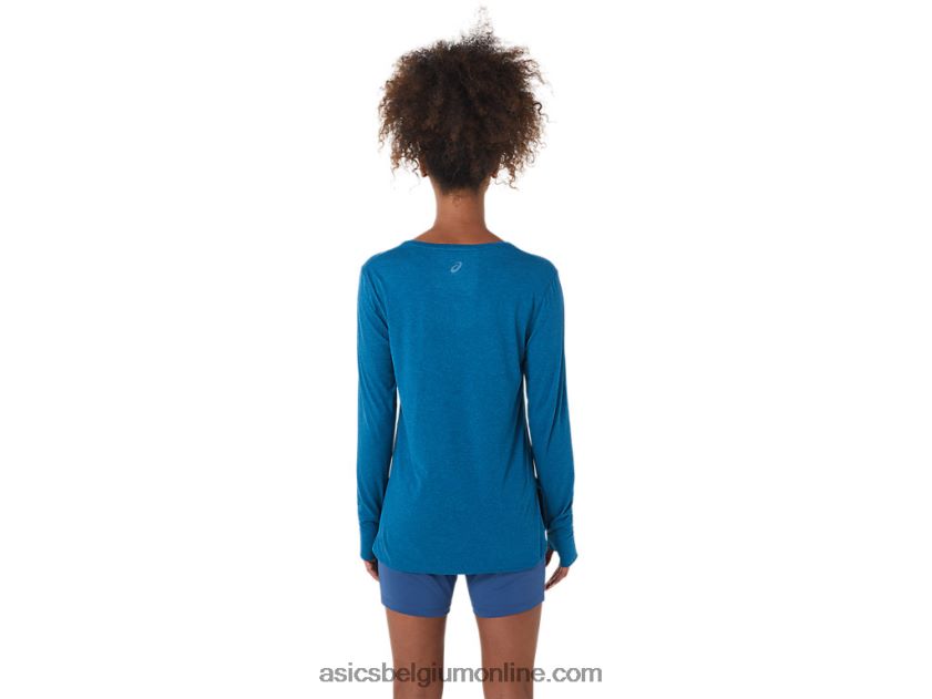 heide top met lange mouwen voor dames V6HXR22795 diepzee wintertaling heide Asics