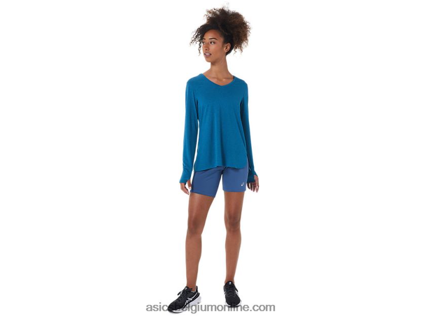 heide top met lange mouwen voor dames V6HXR22795 diepzee wintertaling heide Asics