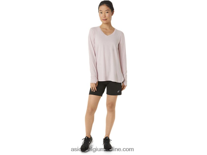 heide top met lange mouwen voor dames V6HXR23273 nauwelijks roze heide Asics