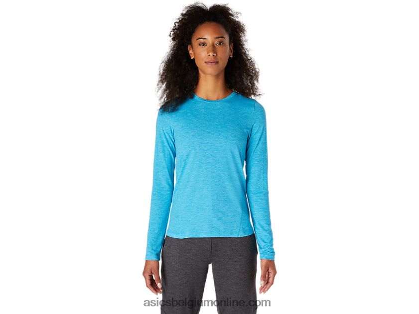 heide top met lange mouwen voor dames V6HXR24117 digitale aqua Asics