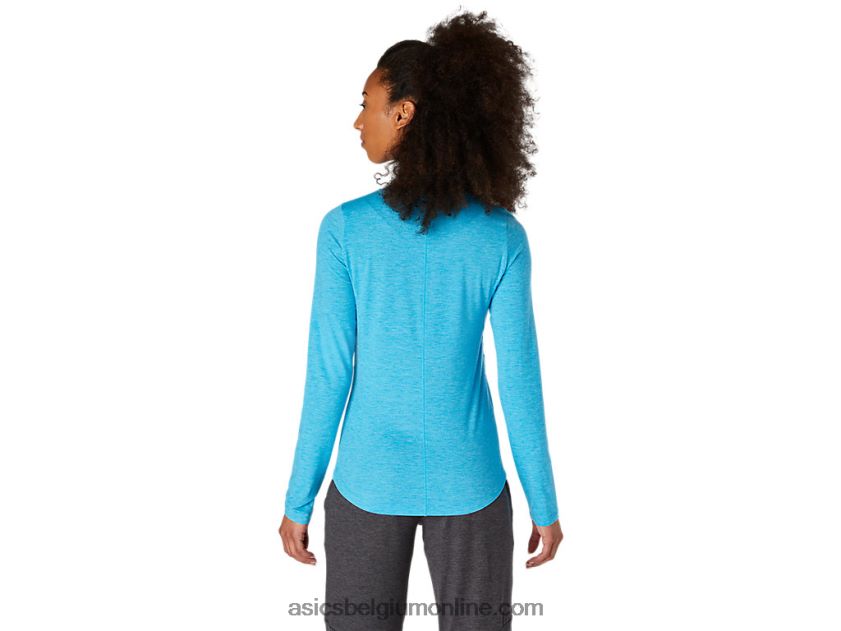 heide top met lange mouwen voor dames V6HXR24117 digitale aqua Asics