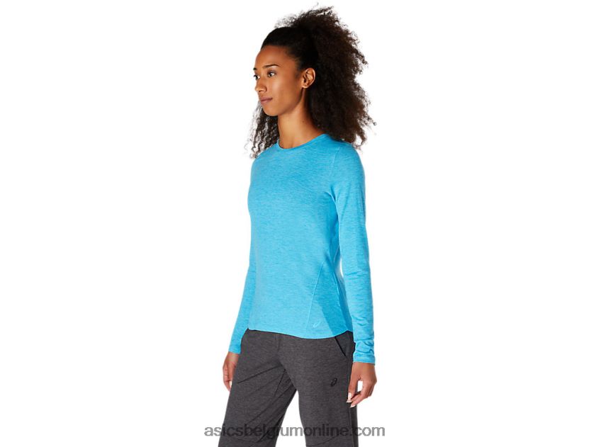 heide top met lange mouwen voor dames V6HXR24117 digitale aqua Asics