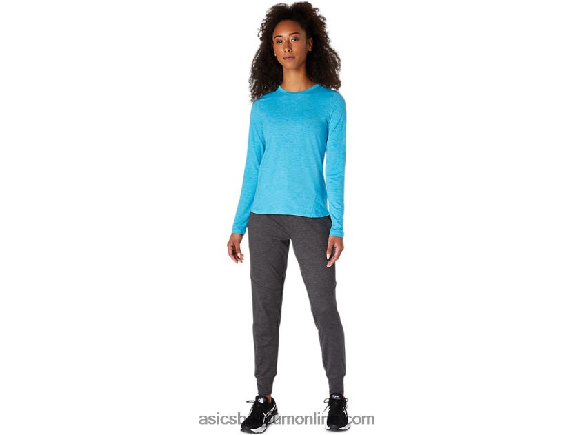heide top met lange mouwen voor dames V6HXR24117 digitale aqua Asics