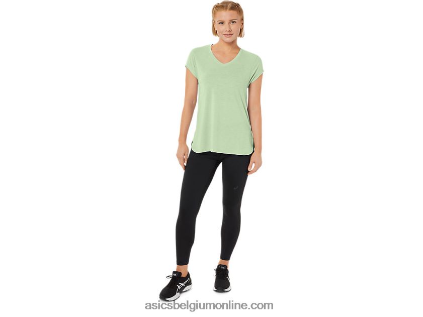 heide topje met v-hals voor dames V6HXR22292 fluister groene heide Asics