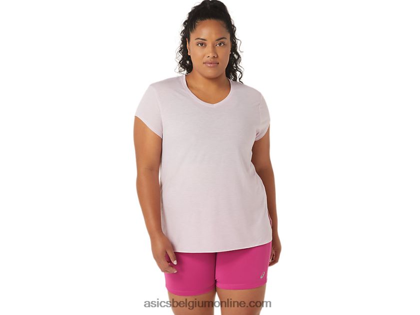 heide topje met v-hals voor dames V6HXR22746 nauwelijks roze heide Asics