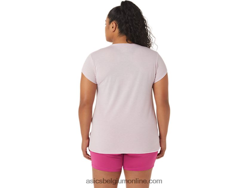heide topje met v-hals voor dames V6HXR22746 nauwelijks roze heide Asics