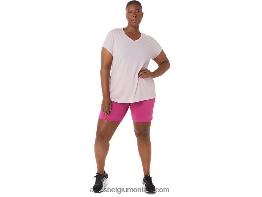 heide topje met v-hals voor dames V6HXR22746 nauwelijks roze heide Asics