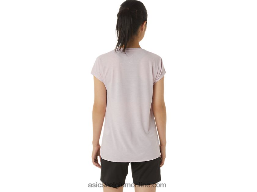 heide topje met v-hals voor dames V6HXR22746 nauwelijks roze heide Asics