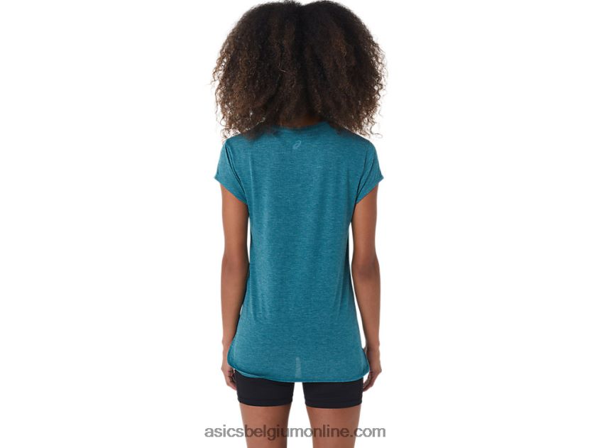 heide topje met v-hals voor dames V6HXR23045 fluwelen dennenheide Asics