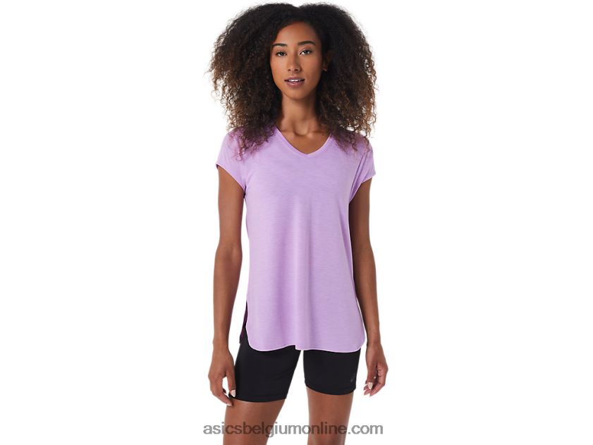 heide topje met v-hals voor dames V6HXR23046 lavendel gloed heide Asics
