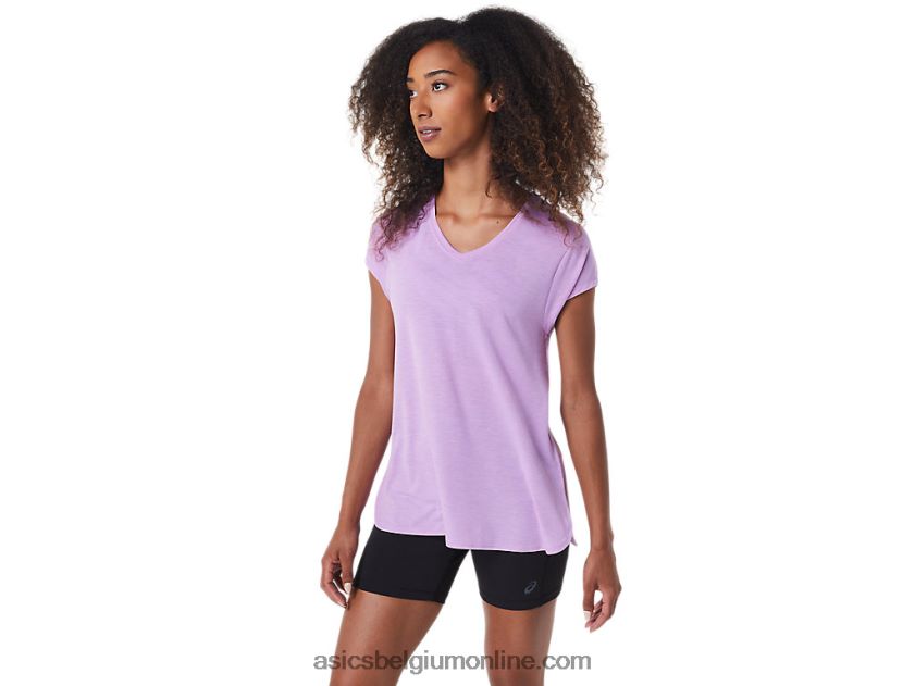 heide topje met v-hals voor dames V6HXR23046 lavendel gloed heide Asics
