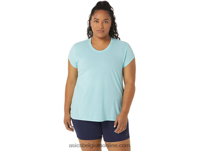 heide topje met v-hals voor dames V6HXR23403 helder blauwe heide Asics
